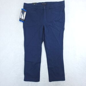 BANANA REPUBLIC Slim Straight Cropped Pants Womens Size 10 Blue